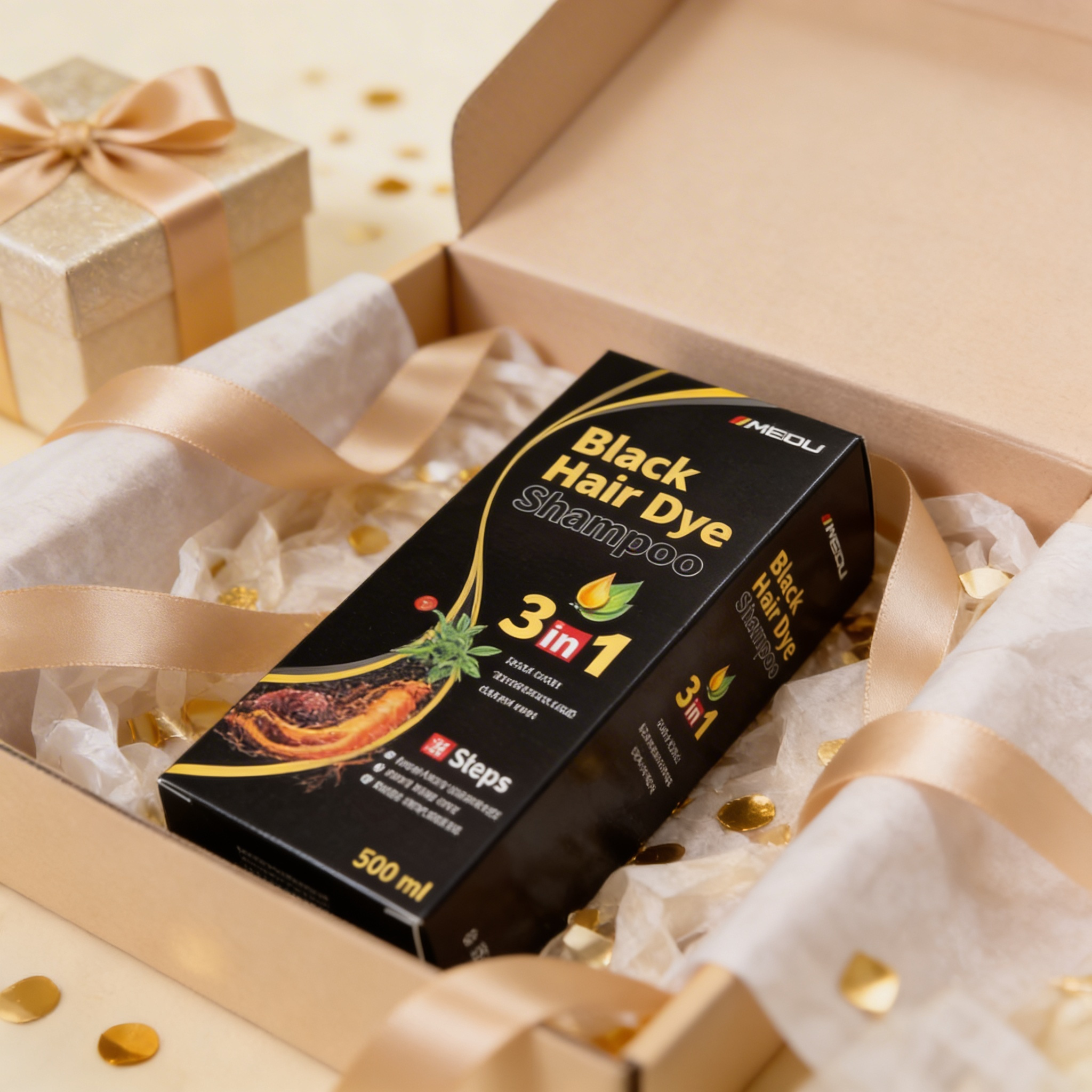 BLACK HAIR DYE SHAMPOO