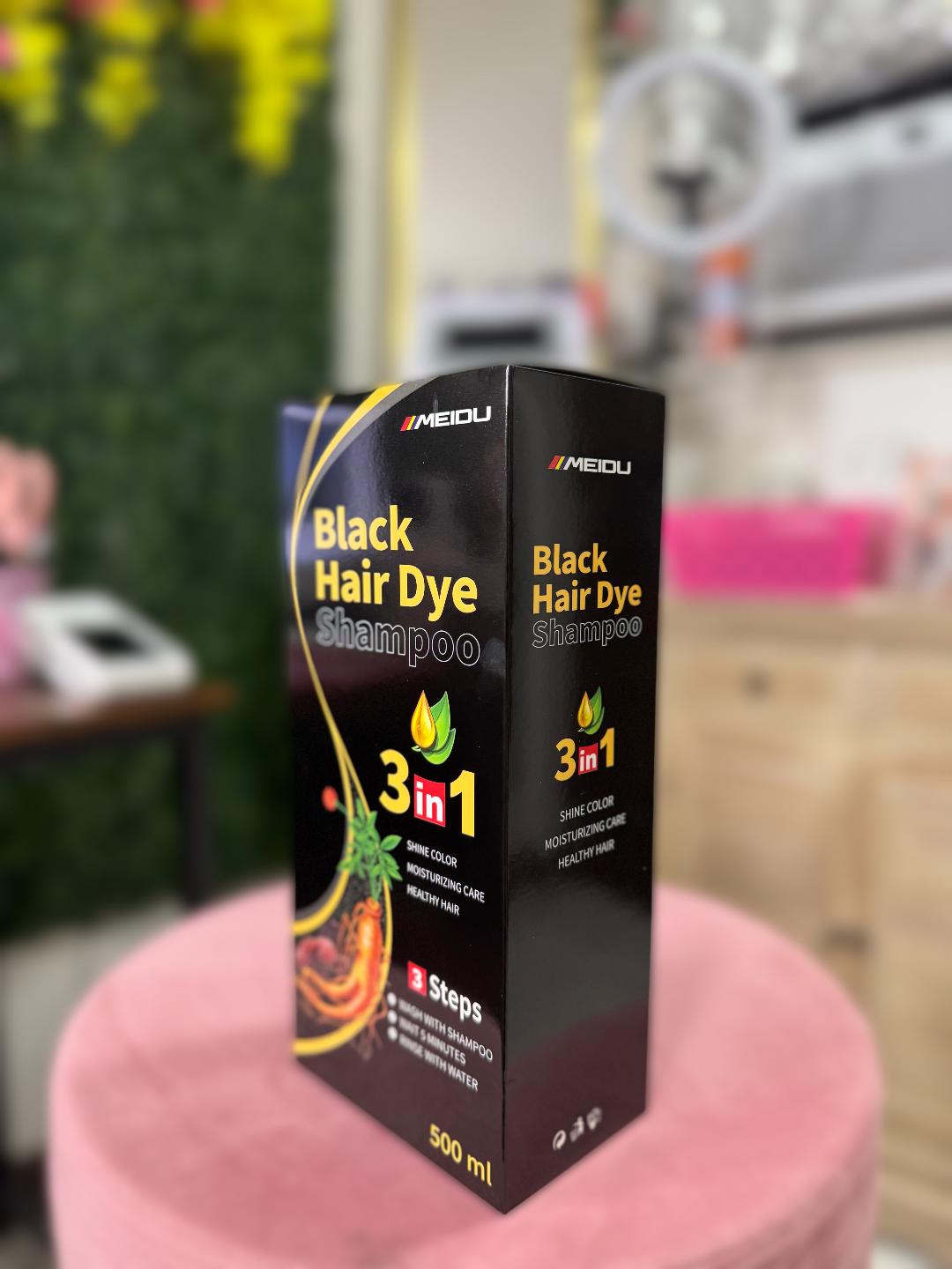 BLACK HAIR DYE SHAMPOO